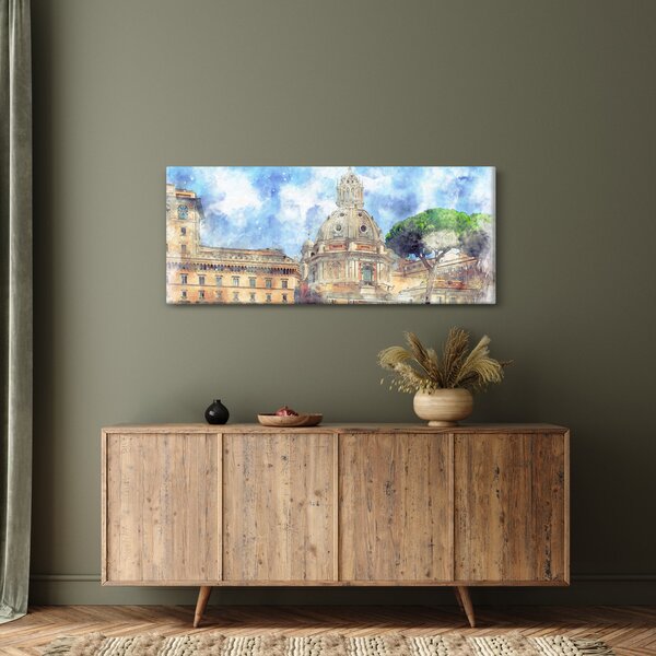 Kép - Santa Maria di Loreto temploma, Róma, Olaszország (120x50 cm)