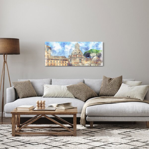 Kép - Santa Maria di Loreto temploma, Róma, Olaszország (120x50 cm)