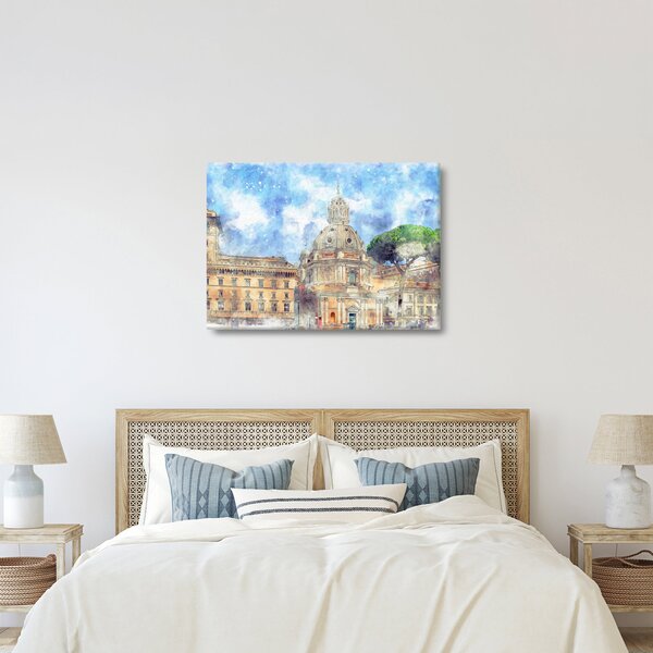 Kép - Santa Maria di Loreto temploma, Róma, Olaszország (70x50 cm)