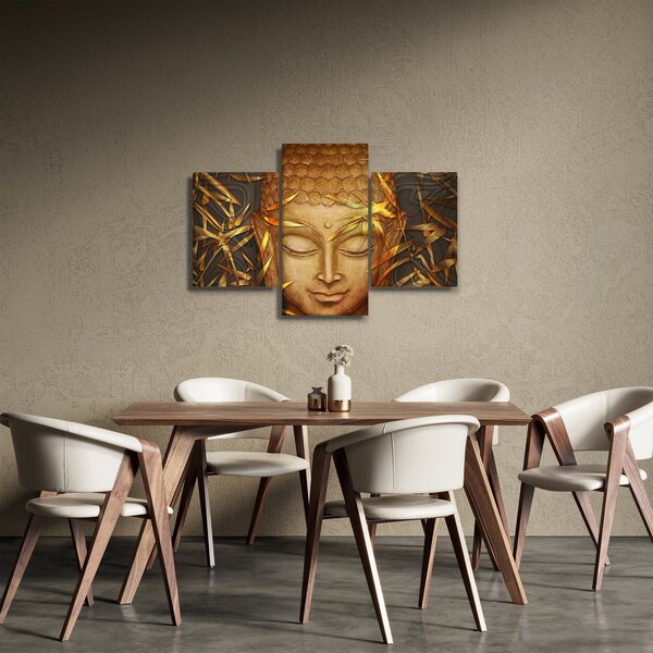 Kép - arany Buddha (90x60 cm)