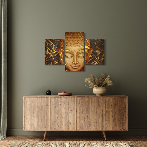 Kép - arany Buddha (90x60 cm)