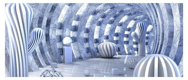 Kép - 3D absztrakció (120x50 cm)