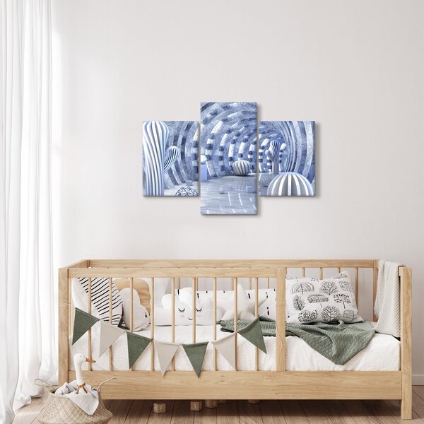 Kép - 3D absztrakció (90x60 cm)