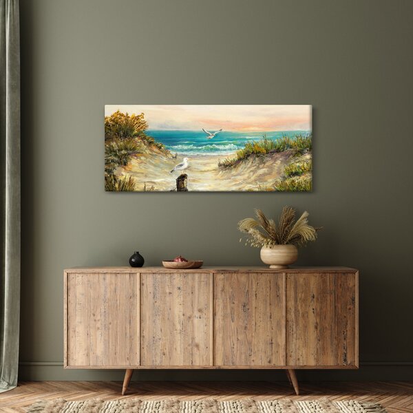 Kép - homokos tengerpart (120x50 cm)