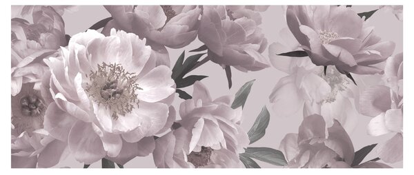 Kép - Vintage bazsarózsa virágok (120x50 cm)