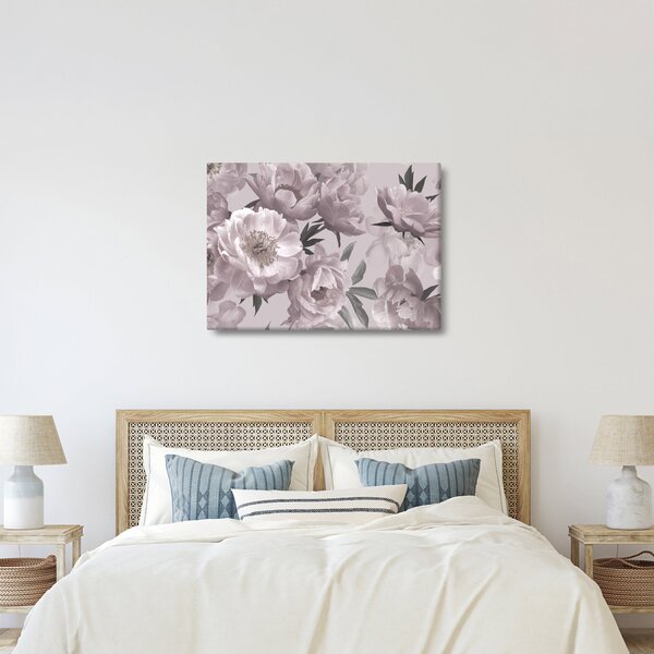 Kép - Vintage bazsarózsa virágok (70x50 cm)
