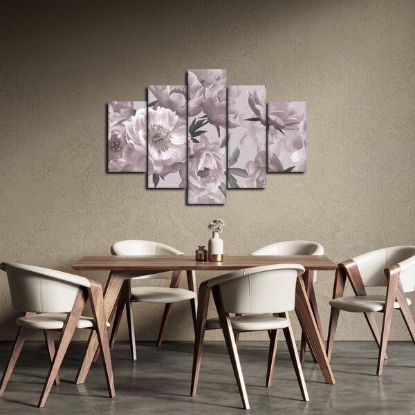 Kép - Vintage bazsarózsa virágok (150x105 cm)