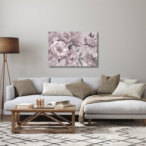 Kép - Vintage bazsarózsa virágok (70x50 cm)