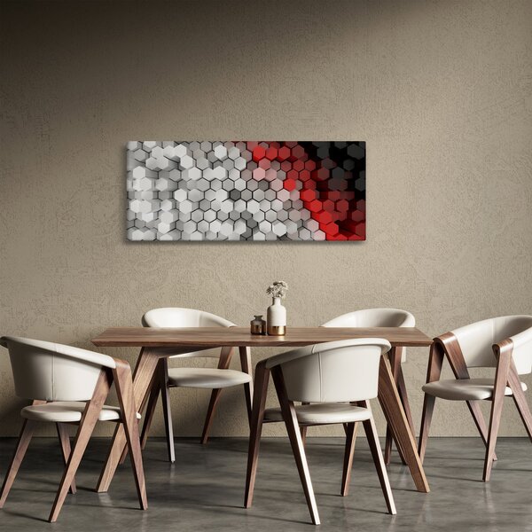 Kép - 3D hatszögek (120x50 cm)