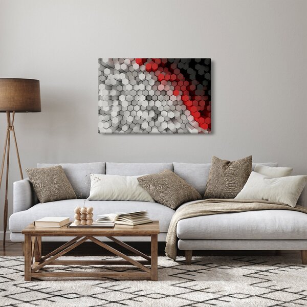Kép - 3D hatszögek (90x60 cm)
