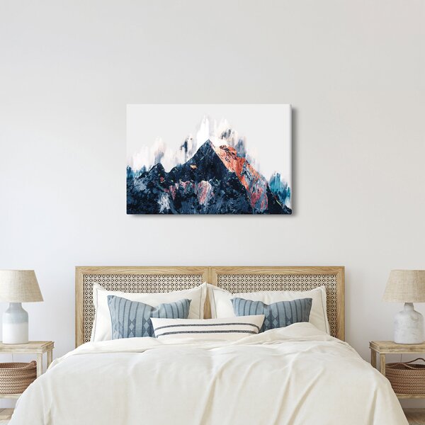 Kép - Absztrakt hegy (90x60 cm)
