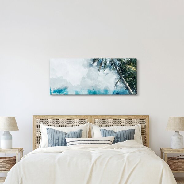 Egy pálmafa képe a tenger felett (120x50 cm)