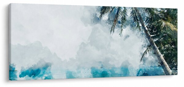 Egy pálmafa képe a tenger felett (120x50 cm)