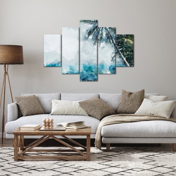 Egy pálmafa képe a tenger felett (150x105 cm)