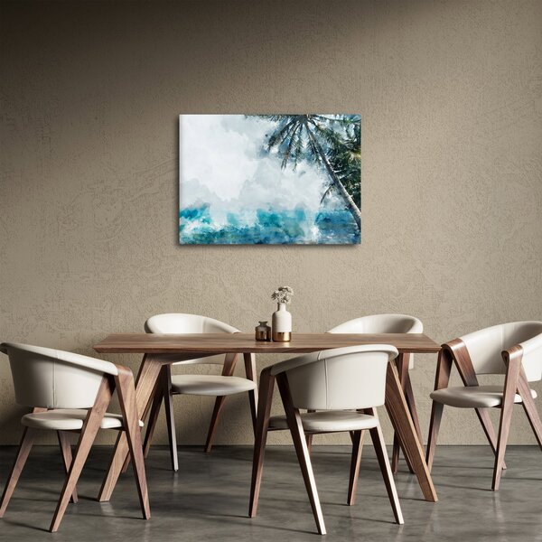 Egy pálmafa képe a tenger felett (70x50 cm)