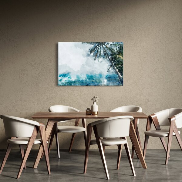 Egy pálmafa képe a tenger felett (90x60 cm)