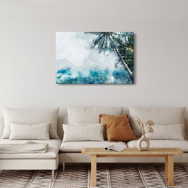 Egy pálmafa képe a tenger felett (90x60 cm)