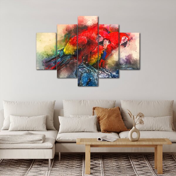 Vörös ara papagájok képe (150x105 cm)