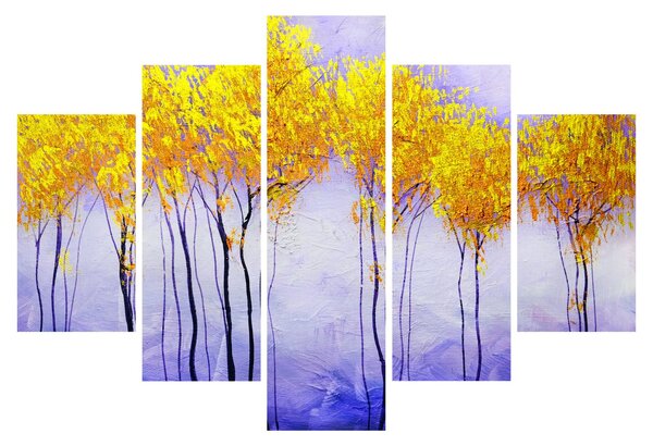 Sárga fák képe (150x105 cm)