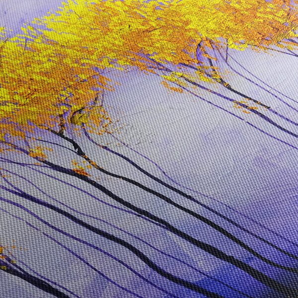 Sárga fák képe (120x50 cm)