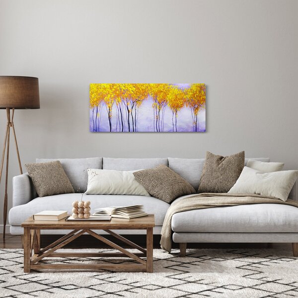 Sárga fák képe (120x50 cm)