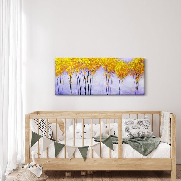 Sárga fák képe (120x50 cm)