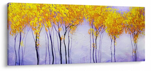 Sárga fák képe (120x50 cm)