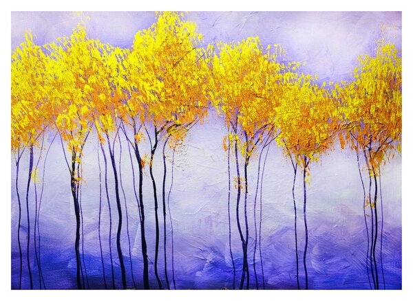 Sárga fák képe (70x50 cm)