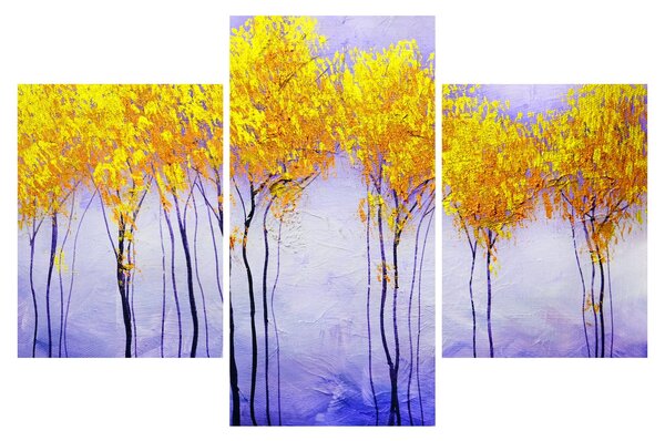 Sárga fák képe (90x60 cm)