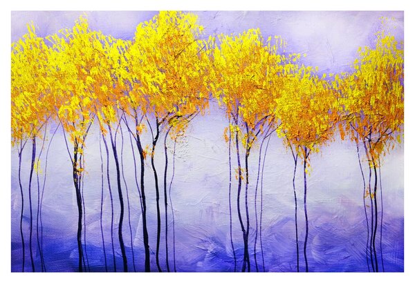 Sárga fák képe (90x60 cm)