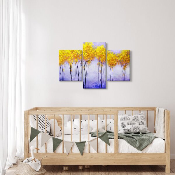 Sárga fák képe (90x60 cm)