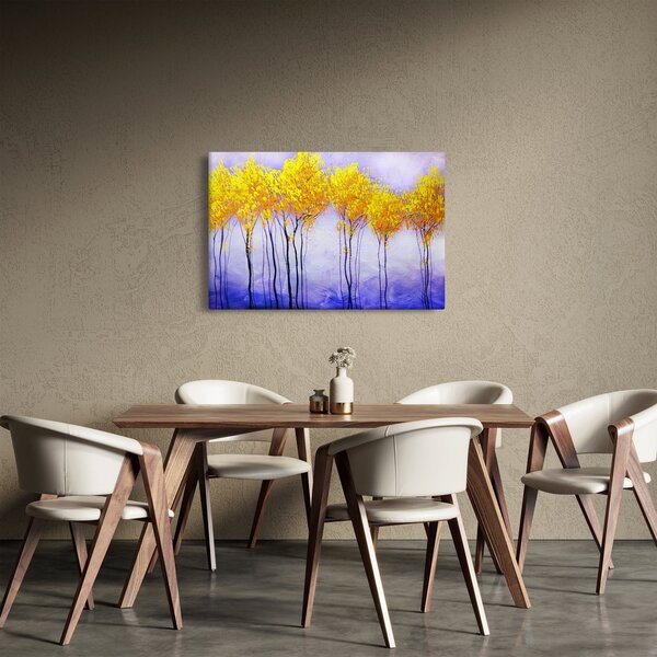 Sárga fák képe (90x60 cm)