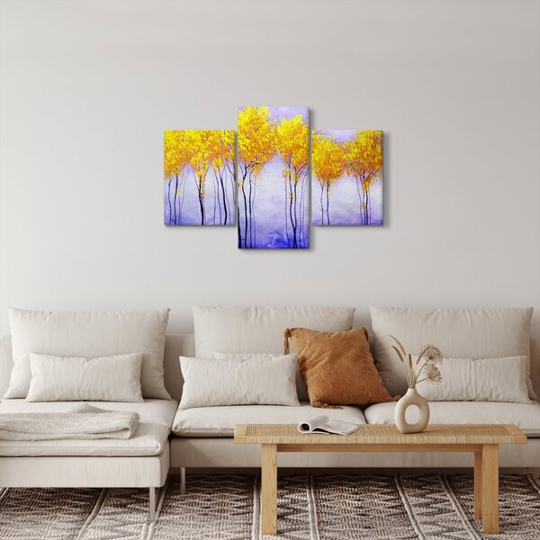 Sárga fák képe (90x60 cm)