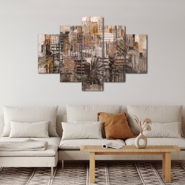Kép - absztrakció barna tónusokkal (150x105 cm)