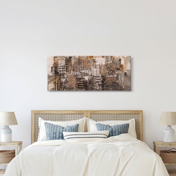 Kép - absztrakció barna tónusokkal (120x50 cm)