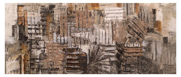 Kép - absztrakció barna tónusokkal (120x50 cm)