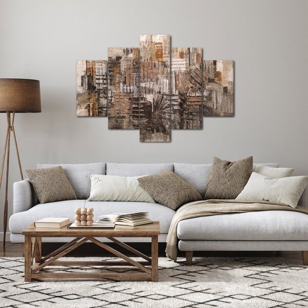 Kép - absztrakció barna tónusokkal (150x105 cm)