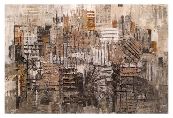 Kép - absztrakció barna tónusokkal (90x60 cm)
