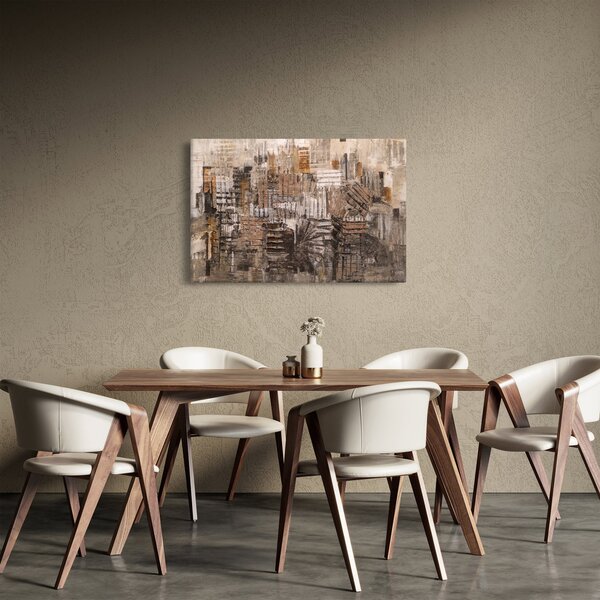 Kép - absztrakció barna tónusokkal (90x60 cm)