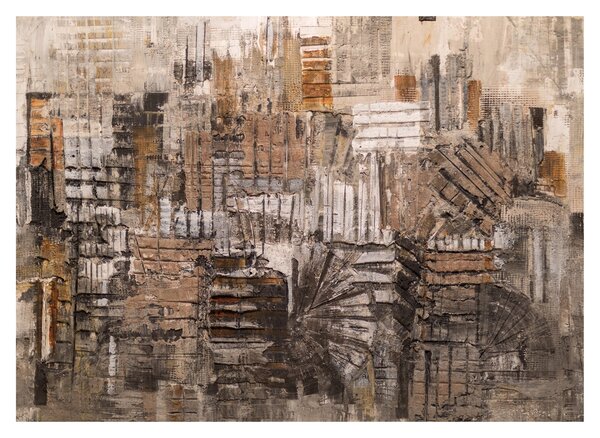 Kép - absztrakció barna tónusokkal (70x50 cm)