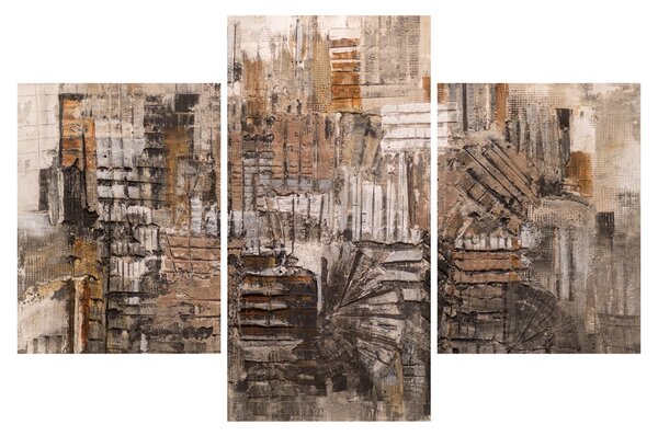 Kép - absztrakció barna tónusokkal (90x60 cm)