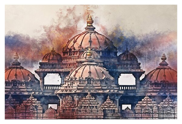 Kép - Akshardham, New Delhi, India (90x60 cm)