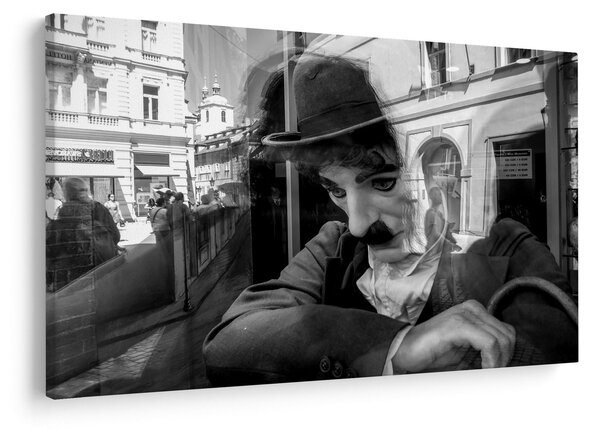 Kép - Charles Chaplin, Prágában (90x60 cm)