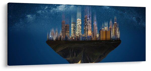 Kép - A lebegő város az űrben (120x50 cm)