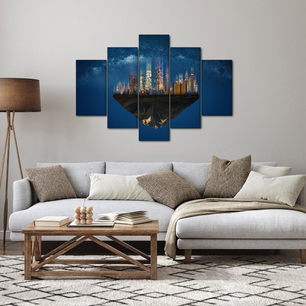 Kép - A lebegő város az űrben (150x105 cm)