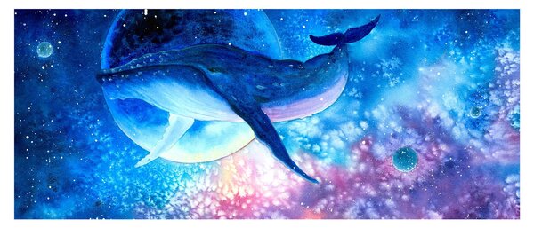 Kép - Űrbálna (120x50 cm)