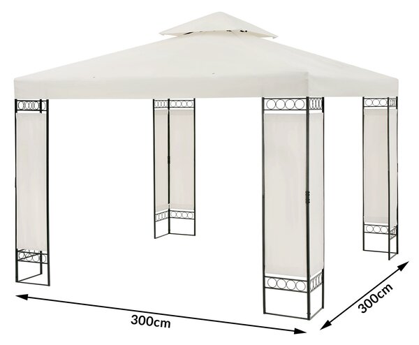 Deuba Lorca kerti pavilon 3x3 m - krém