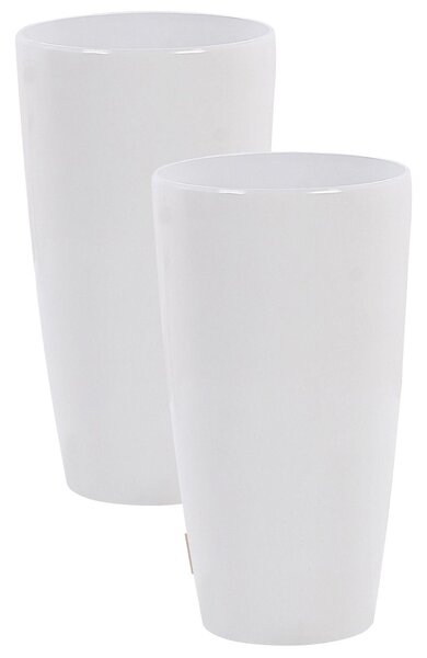 Kétdarabos virágcserép szett TSERIA 32 cm Fehér