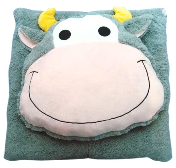Gyerek párna CUDDLI FRIENDS 70x70 cm plüss - több színben Termék színe: Sötétbarna