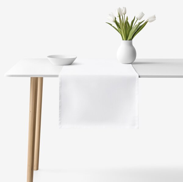 Goldea asztali futó - extra erős 100% - os pamut - fehér 35x120 cm